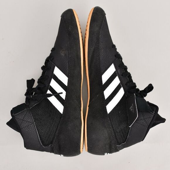 ADIDAS SHOES MEN'S SIZE 10 HAVOC 2 WRESTLING SNEAKER BLACK WHITE HIGH TOP - Picture 6 of 9